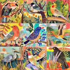 Paper Style Birds Jigsaw Puzzle