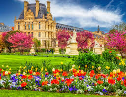 Desenhos de Paris in Bloom Jigsaw Puzzle para colorir