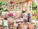 Desenhos de Peaceful Places Jigsaw Puzzle para colorir