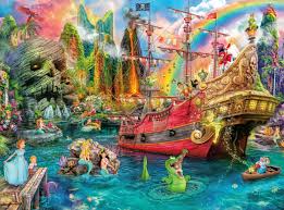 Desenhos de Peter Pan Mermaid Lagoon Jigsaw Puzzle para colorir