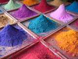 Desenhos de Pigments in a Market para colorir