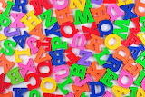 Desenhos de Plastic Letters Jigsaw Puzzle para colorir