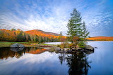 Desenhos de Pond Autumn colors Vermont Jigsaw Puzzle para colorir