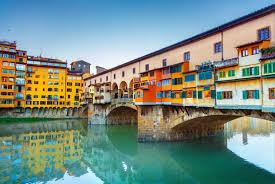 Desenhos de Ponte Vecchio, Italia Jigsaw Puzzle para colorir
