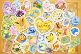 Desenhos de Postage Stamp Pokemon Jigsaw Puzzle para colorir