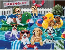 Puppy Pool Party Jigsaw Puzzle
