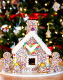 Desenhos de Rainbow Gingerbread House Jigsaw Puzzle para colorir