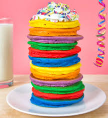 Desenhos de Rainbow Pancake Stack Jigsaw Puzzle para colorir