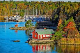 Red Summer Cabin In Finnland Jigsaw Puzzle