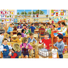 Desenhos de Relax Time in Classroom Jigsaw Puzzle para colorir