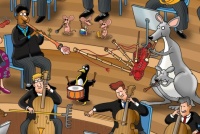 Desenhos de Rhapsody in Zoo Mystery Jigsaw Puzzle para colorir
