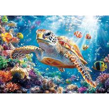 Desenhos de Sea Turtle Jigsaw Puzzle 2 para colorir