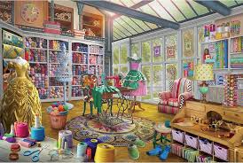 Desenhos de Sewing Room Jigsaw Puzzle 2 para colorir