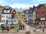 Desenhos de Harbor Art Jigsaw Puzzle para colorir
