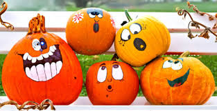 Desenhos de Silly Fall Pumpkins Jigsaw Puzzle para colorir