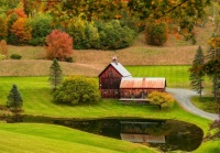 Sleepy Hollow Farm, Vermont, USA Jigsaw Puzzle