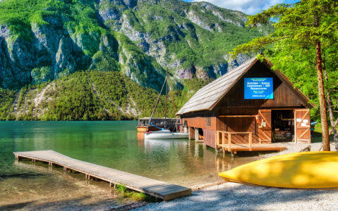 Desenhos de Slovenia Boathouse Jigsaw Puzzle para colorir