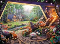 Desenhos de Snow White and The Seven Dwarfs Jigsaw Puzzle 4 para colorir