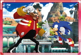Desenhos de Sonic the Hedgehog Fighting Jigsaw Puzzle para colorir