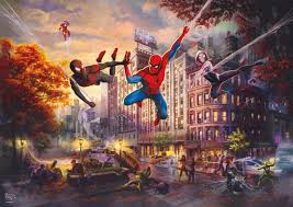 Spider-Man and Friends – Thomas Kinkade Puzzles Jigsaw