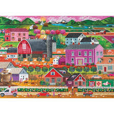 Desenhos de Spring Country Jigsaw Puzzle para colorir