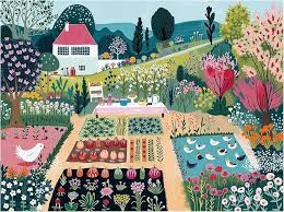 Spring Village Life Jigsaw Puzzle