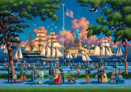 Desenhos de Statue of Liberty – Art Jigsaw Puzzle para colorir