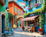 Desenhos de Streets of Italy Jigsaw Puzzle para colorir