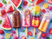 Desenhos de Summer Treats Jigsaw Puzzle para colorir