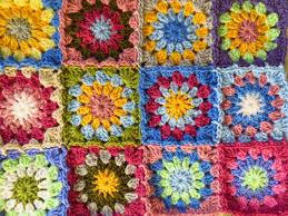 Sunburst Granny Squares jigsaw Puzzle