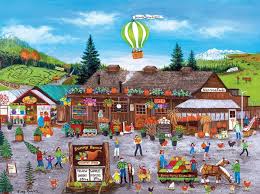 Desenhos de Sunny Farm Jigsaw Puzzle para colorir
