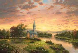 Sunrise Chapel Thomas Kinkade Puzzles Jigsaw