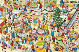 Desenhos de Supermarket on Christmas Jigsaw Puzzle para colorir