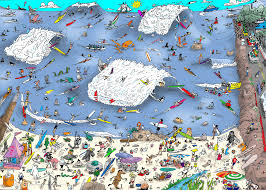 Desenhos de Surfing Beach Jigsaw Puzzle 2 para colorir
