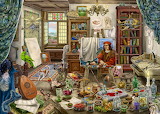Desenhos de The Artist’s Studio Jigsaw Puzzle para colorir