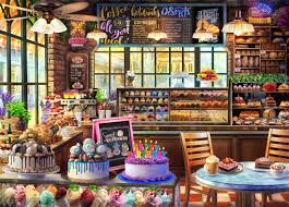 Desenhos de The Bakery Jigsaw Puzzle para colorir