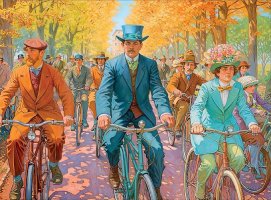 The Grand Bicycling Gala Jigsaw Puzzle