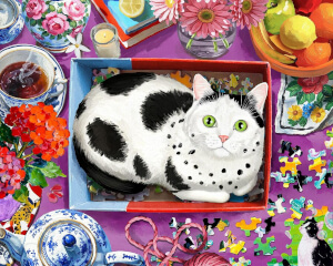 Desenhos de The Purr-fect Fit Jigsaw Puzzle para colorir