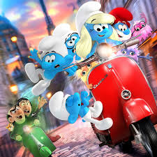 Desenhos de The Smurfs Movie Jigsaw Puzzle para colorir