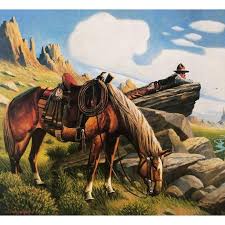 Desenhos de Thinking About Amanda – Charles Wysocki Puzzles Jigsaw para colorir