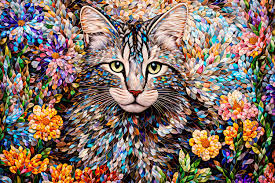 Tinker in the Flower Garden Jigsaw Puzzle