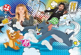 Tom and Jerry Chasing Jigsaw Puzzle