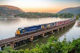 Desenhos de Train on the River Jigsaw Puzzle para colorir
