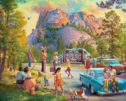 Desenhos de Trip To Rushmore Jigsaw Puzzle para colorir