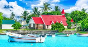 Desenhos de Tropical Church Jigsaw Puzzle para colorir
