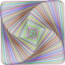 Twisted 3D Colorful Squares Jigsaw Puzzle