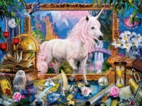 Desenhos de Unicorn on The Loose Jigsaw Puzzle para colorir