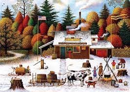 Vermont Maple Tree Tappers – Charles Wysocki Puzzles Jigsaw