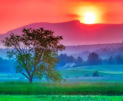 Desenhos de Vermont Sunset Jigsaw Puzzle para colorir