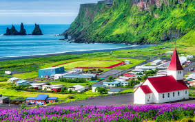 Desenhos de Vik Panorama Jigsaw Puzzle para colorir